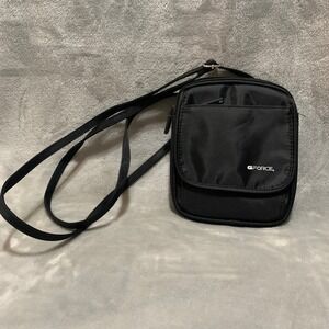 GFORCE Crossbody Bag Women's Black Nylon Adjustable Strap Organizer Pouch Wallet